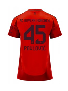 Bayern Munich Aleksandar Pavlovic #45 Zenski Domaci Dres 2024-25 Kratak Rukavima